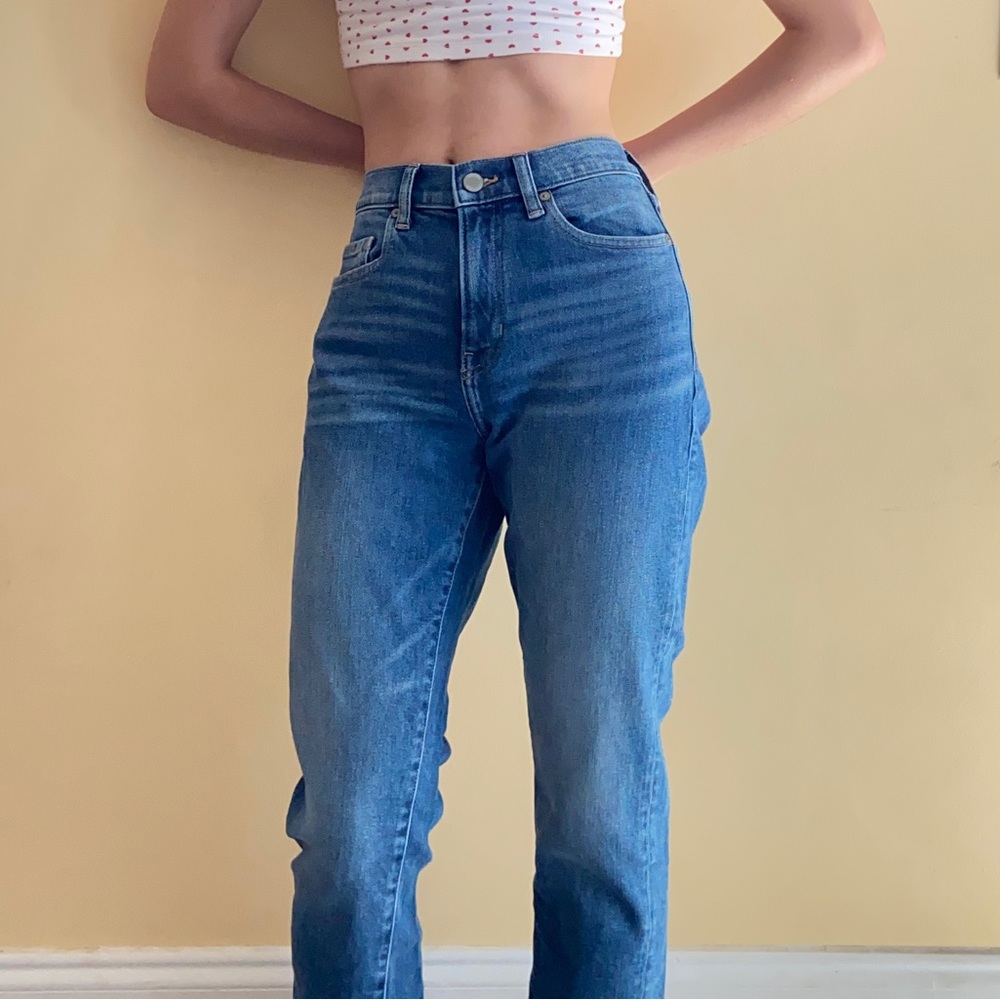 Banana Republic High Rise Straight Leg Jeans